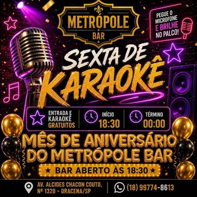 Flyer: Sexta de Karaokê